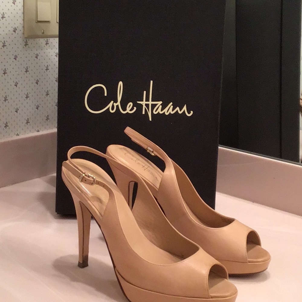Cole Haan Air Stephanie Beige Heels